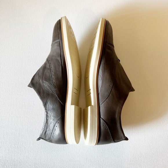 PIKOLINOS | Pyrgos Oxford Shoes Women Smoke Gray Leather Cap Toe Slip On Sz 7.5 - Picture 11 of 16